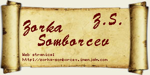 Zorka Somborčev vizit kartica